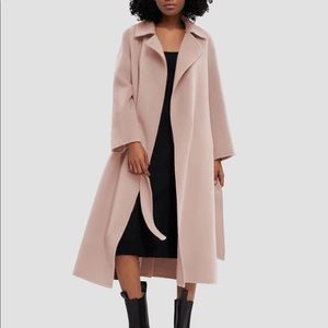 Single Breasted 100% Wool Longline Coat